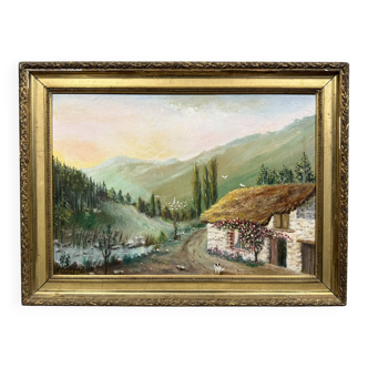 Tableau école Française début XXeme, huile sur panneau