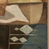 Pair of framed oils on wood