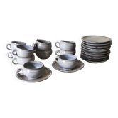 Set of 10 coffee cups and saucers Chantal and Thierry Robert