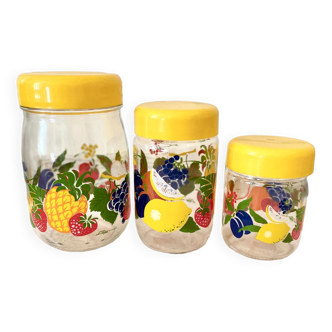 Glass jars The Perfect 70's vintage fruit décor