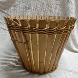 Cache pots bambou vintage