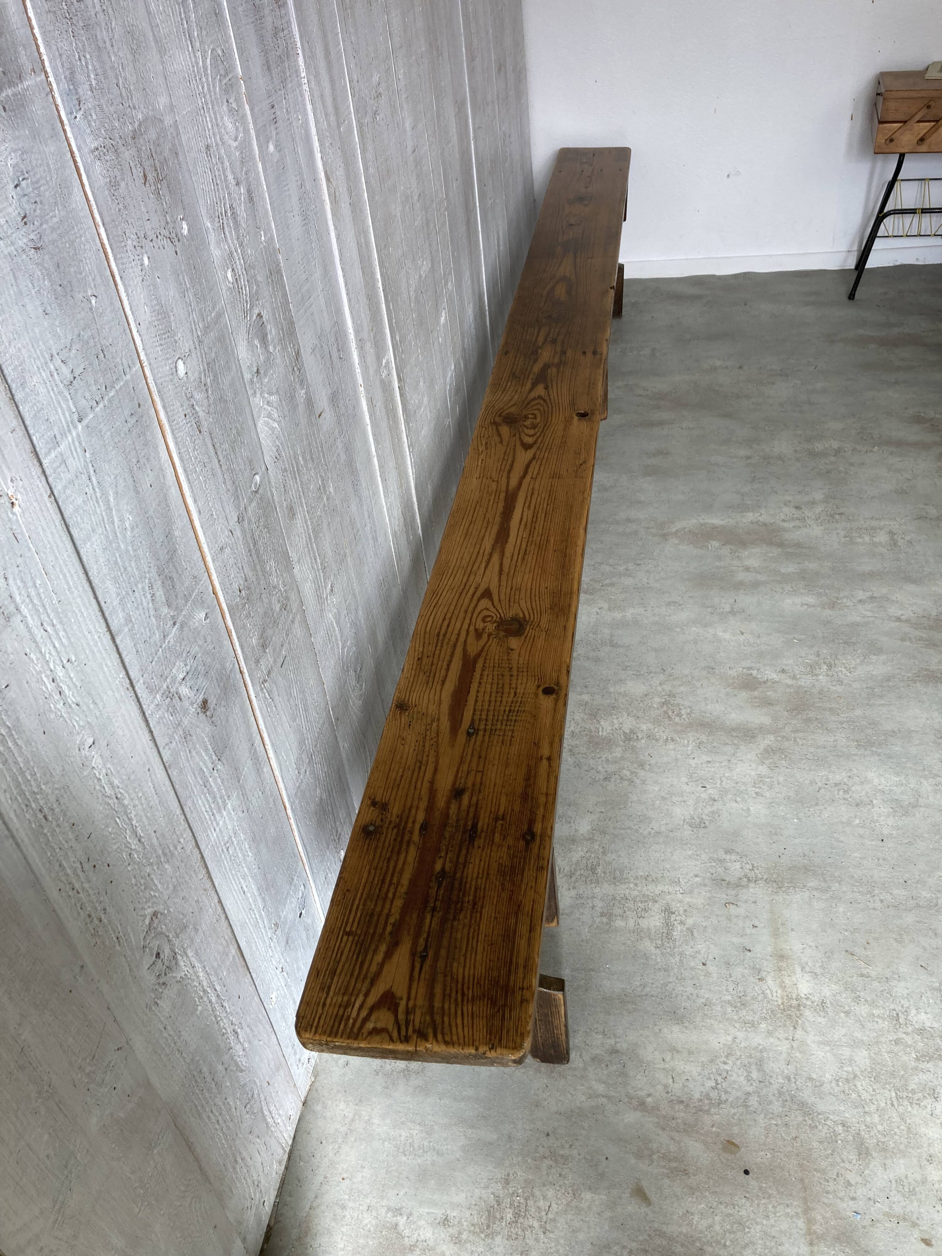 Paire de bancs campagnards 300cm