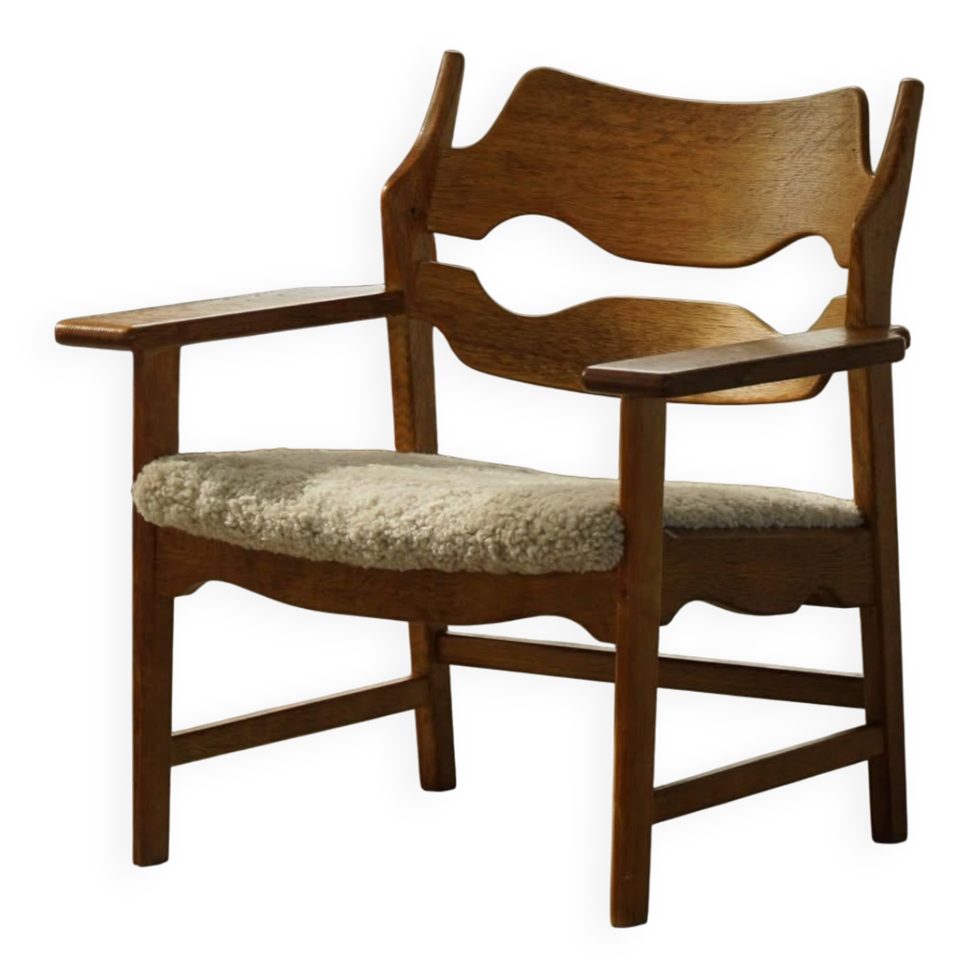 Henning Kjærnulf, Lounge Chairs "Razorblade", Danish design from the mid-century, 1960s.