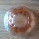 6 vintage pink glass dessert bowls