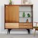 East German sideboard/glass cabinet from the 1960s
