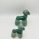 Lot of 2 royal poodles in 1960s spaghetti ceramic