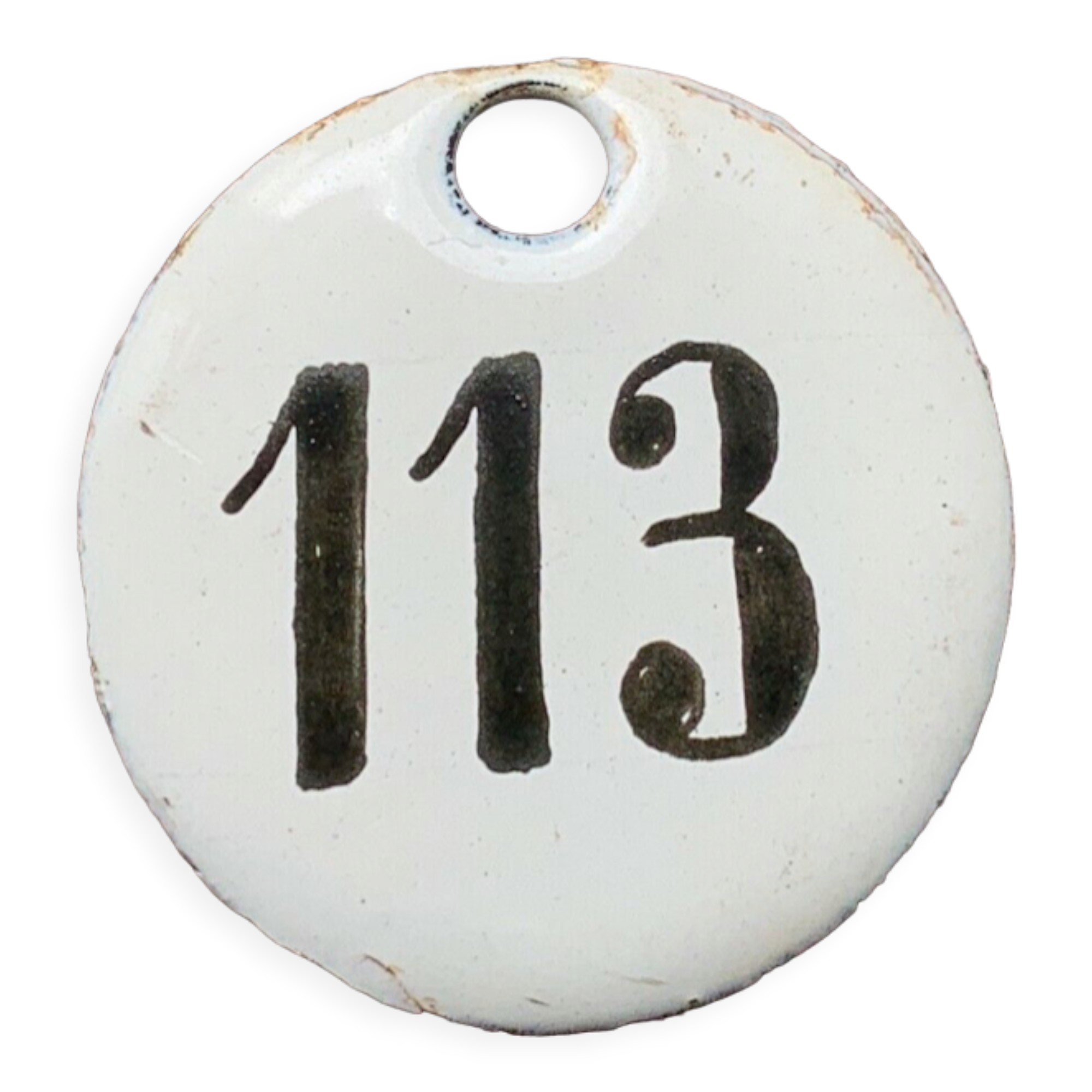 Vintage Enamel Train Seat Numbers from Europe Lucky Number House Number Room