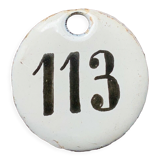Vintage Enamel Train Seat Numbers from Europe Lucky Number House Number Room