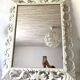 Antique Henri II style mirror, in openwork carved wood