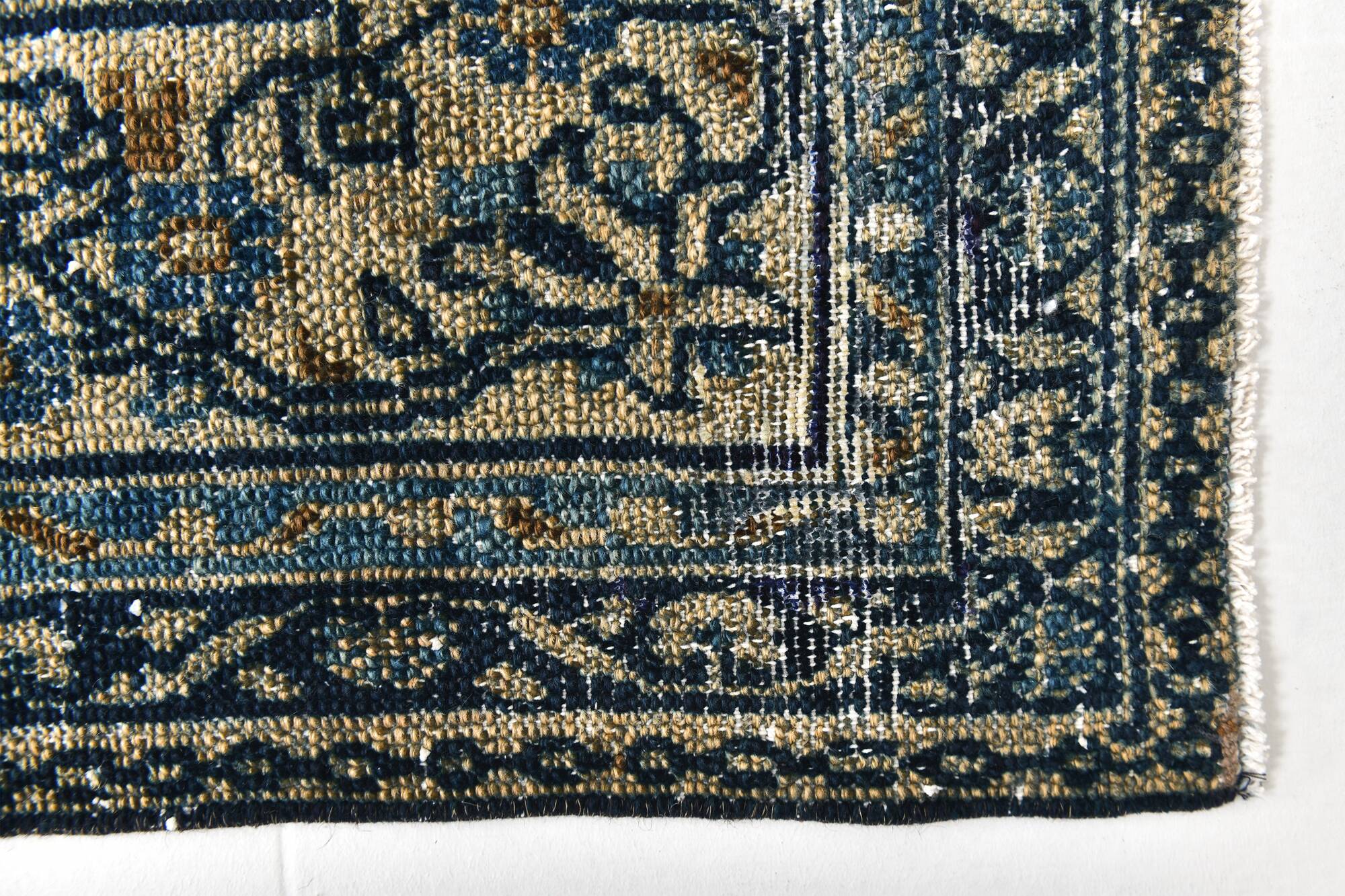Classic Pattern Navy Blue Persian Rug, 311x402Cm