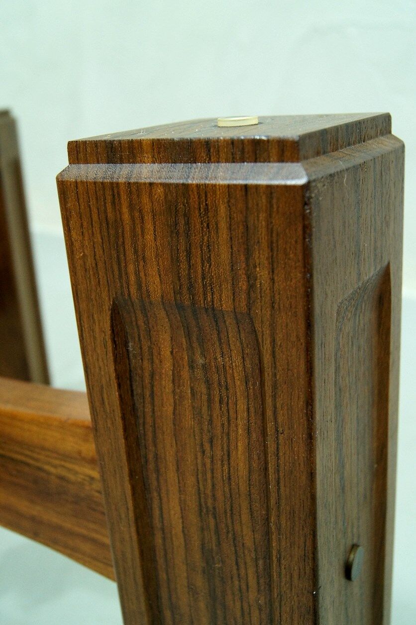 Table basse italienne moderne de bois de rose années 60