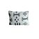 Geometric black & white kilim cushion