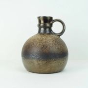 1970s vase steuler-keramik model 308/20 shades of brown and metallic glaze