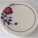 Large round ceramic serving platter from Lunéville, Chantal pattern