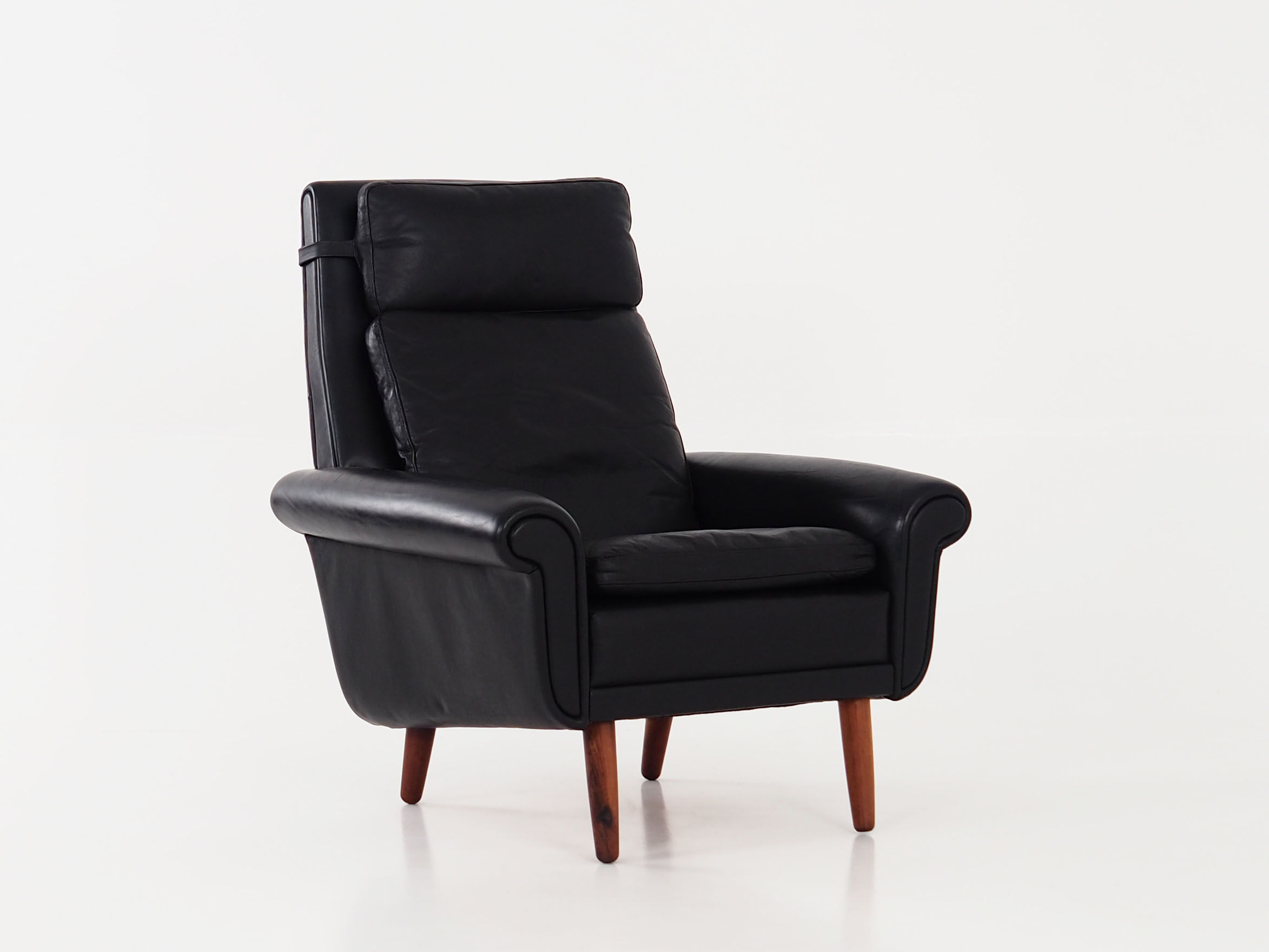 Leather armchair, 1970s design