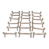 Set of 18 blown glass knife rests - Vintage