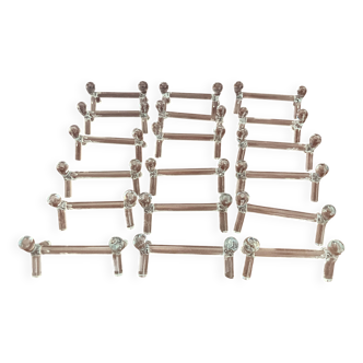 Set of 18 blown glass knife rests - Vintage