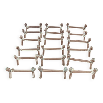 Set of 18 blown glass knife rests - Vintage