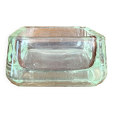 Vide poche, cendrier Bauhaus en verre Lumax, 1970