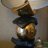 François Chatain – Grand sculptural floor lamp 1.7m “Spheres & Arcs”