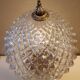 Lampe ananas verre et bronze