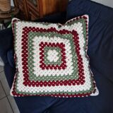 Retro crochet cushions