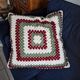 Retro crochet cushions