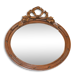 Oval mirror with a node