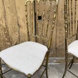 Chaises laiton design