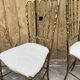Designer brass chairs