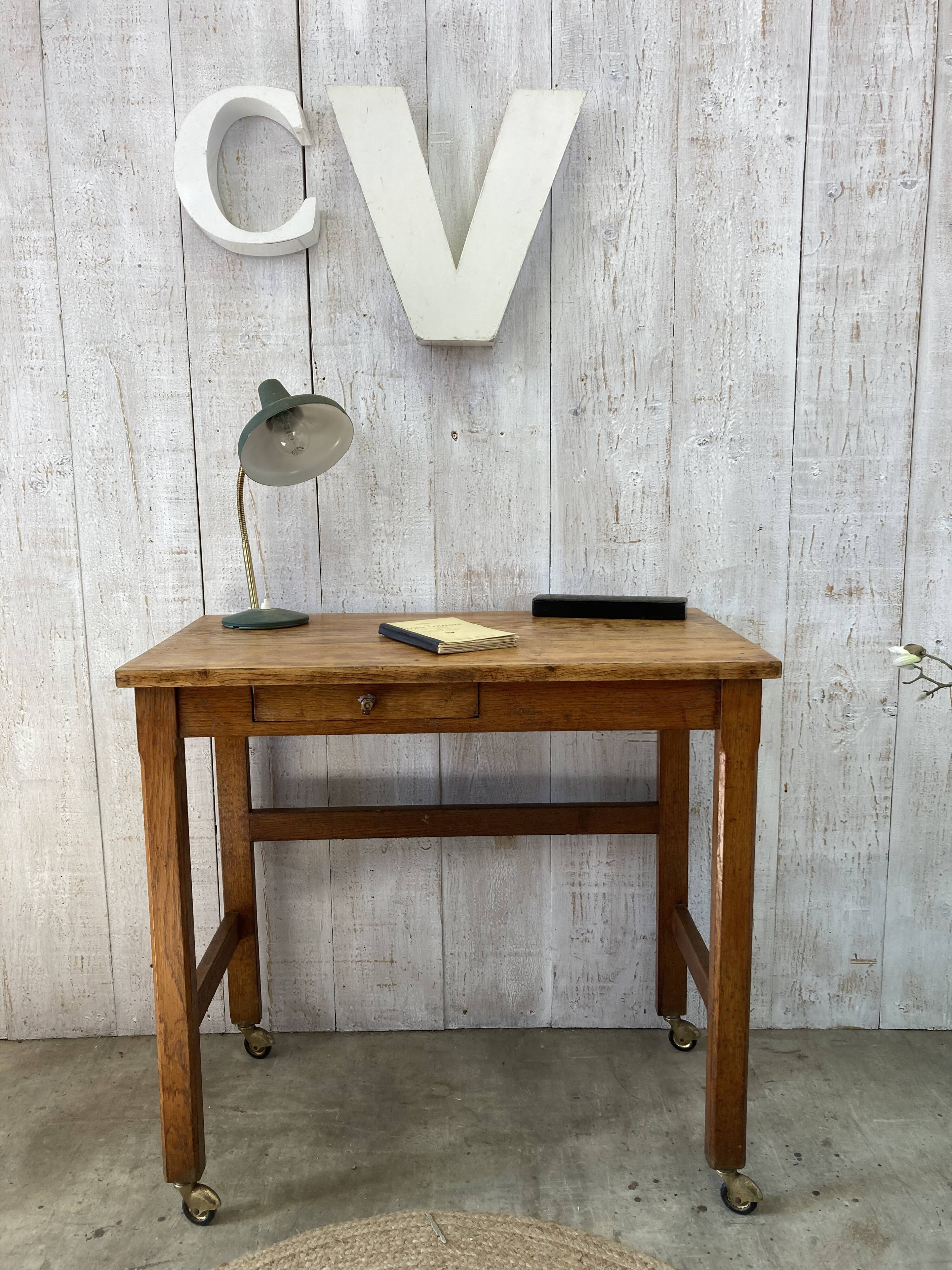 Vintage boarding school desk