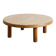 French Round Mid Century Wooden Coffee Sofa Table T02M Pierre Chapo, 1960s