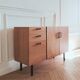 Renovated vintage modernist enfilade, 1950s-60s.