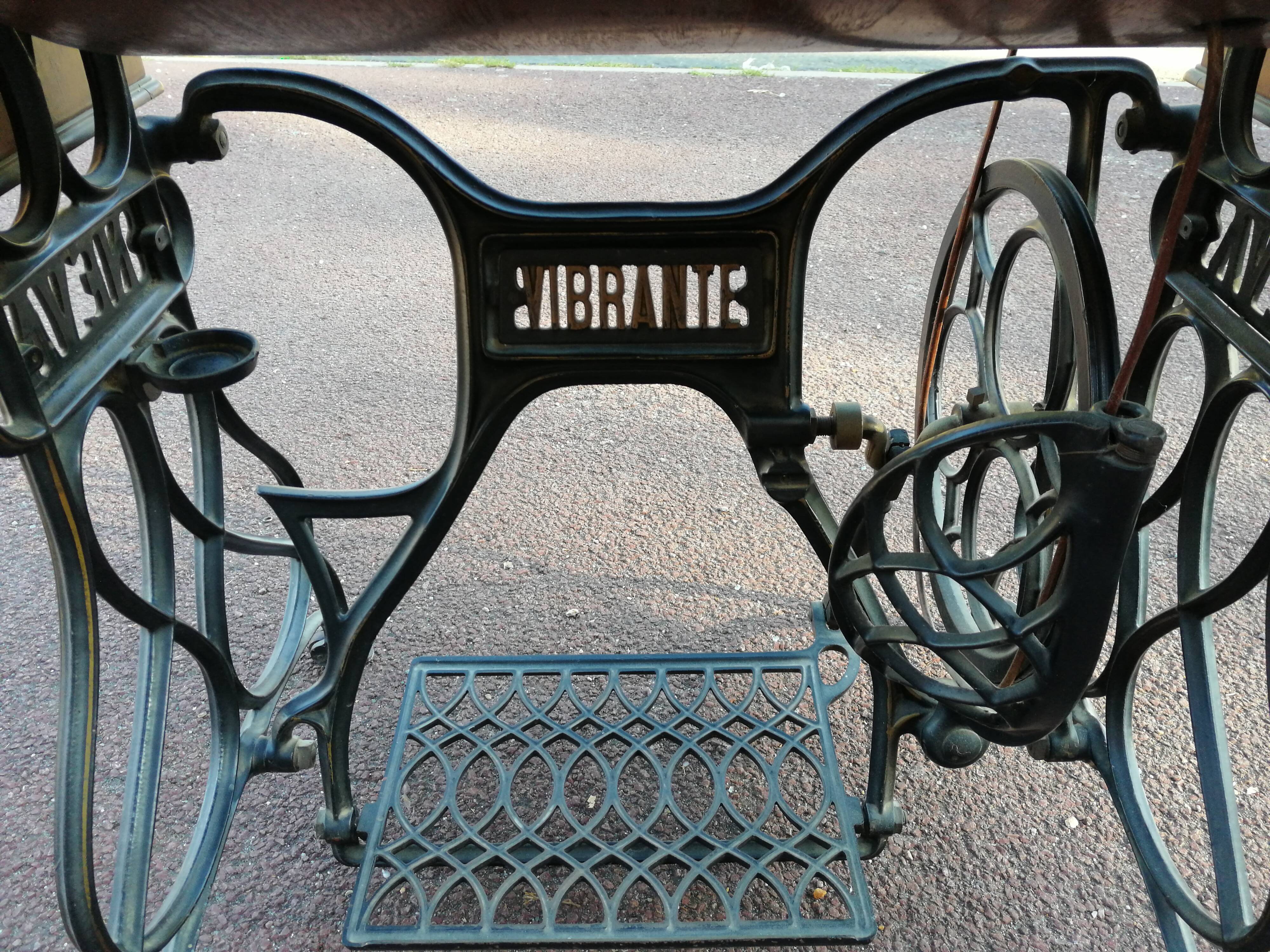 Ancient sewing machine