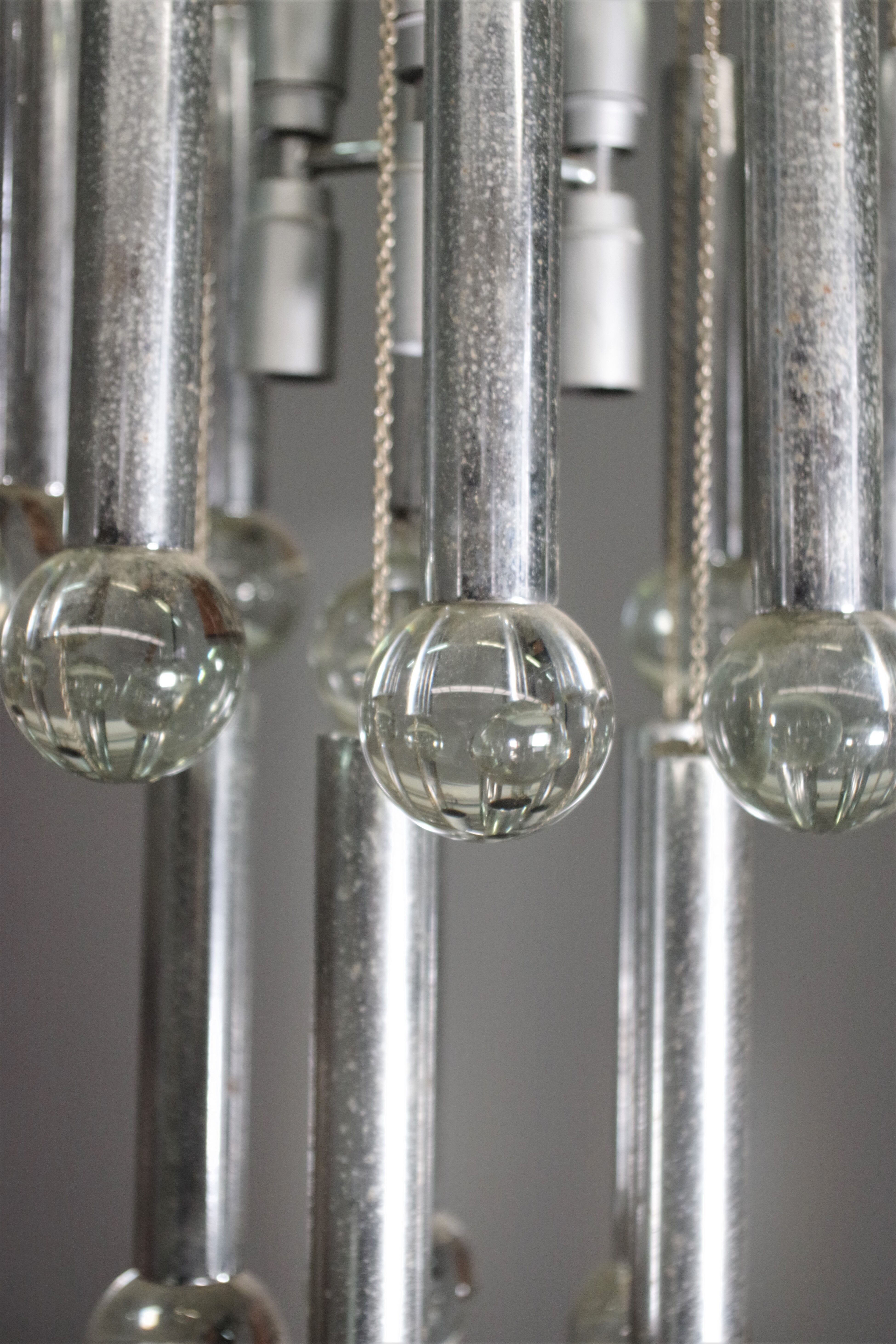 Pendant chandelier by Gaetano Sciolari, 70s