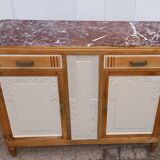 Vintage art deco marble sideboard.