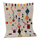 Handmade moroccan berber carpet 128x 104 cm