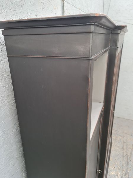 Furniture library industrial office four doors oak black patina