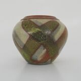 Round vase, ball signed Olivier Roy Vallauris. 80 years