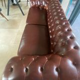 Leather Chesterfield sofa