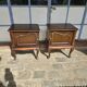 Pair of vintage 1960s oak bedside tables