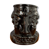 Vase opaline anthropomorphe vintage