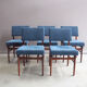 Ensemble de 5 chaises des années 60
