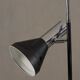 Vintage black 2 bulbs floor lamp, Germany 1970’s