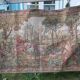 Vintage tapestry in Aubusson style. Hunting return.