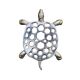 Dessous de plat vintage tortue en métal argenté