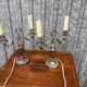 Pair of candlesticks girandoles Louis XVI silver empire