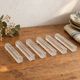 Set of 6 Cristal d'Arques knife rests model Diamond with original box.