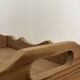 Old solid wood presentation tray