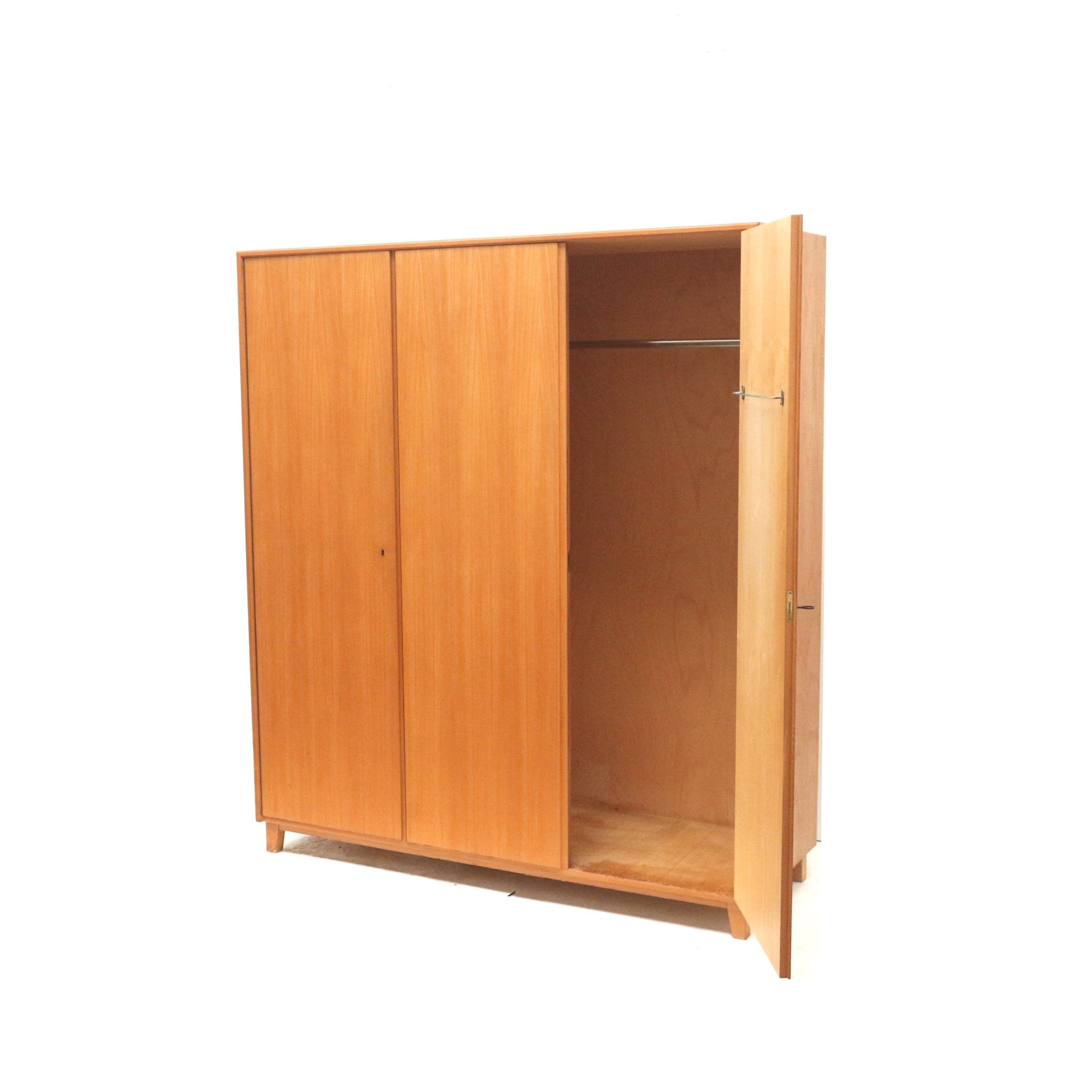 Vintage 3-door wardrobe from the 1960s
